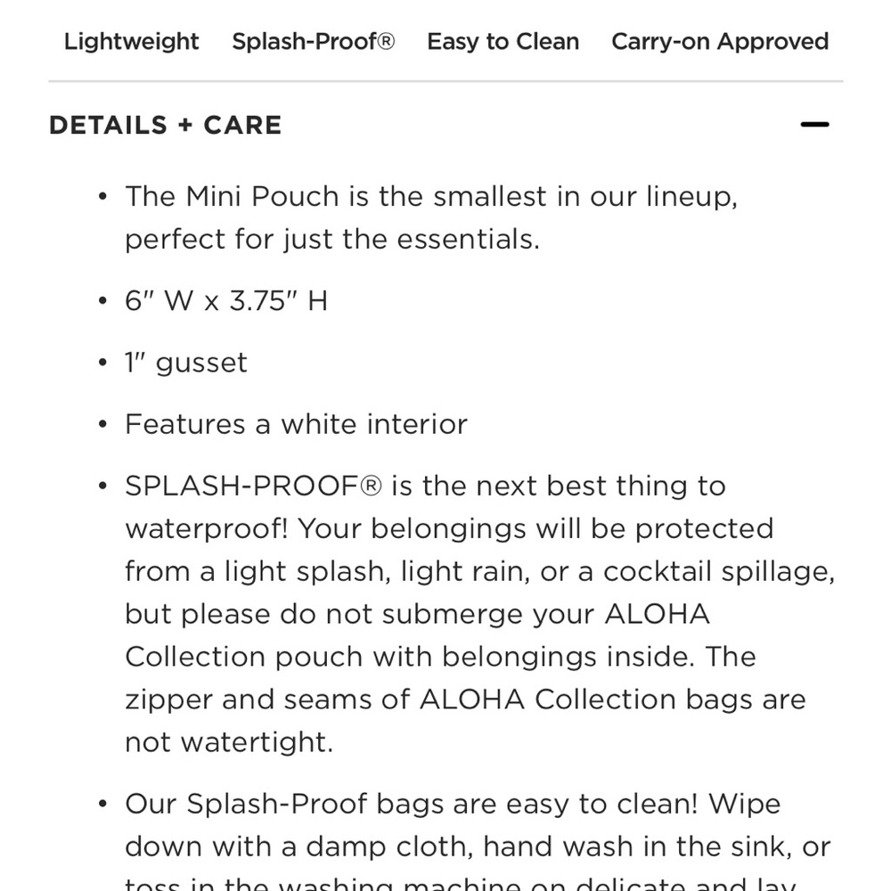 Aloha Collection Mini Pouch - Picture 6 of 6